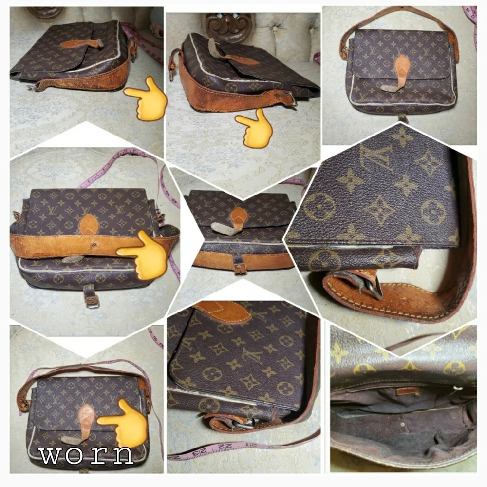 Louis Vuitton Brown Monogram Canvas Satchel with Gold Chain - Picture 8 of 8